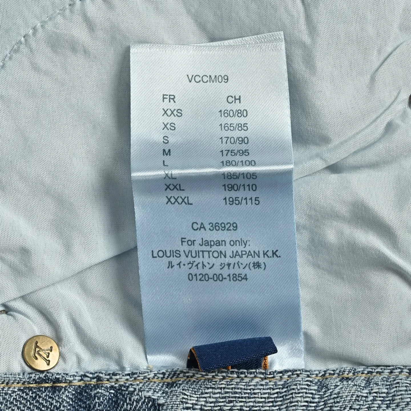 Louis Vuitton/Louis Vuitton cloud old flower jacquard suit denim shorts